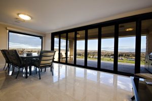 Folding Doors with a view from lounge room